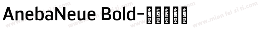 AnebaNeue Bold字体转换
